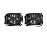TOTMOX 2 faros delanteros LED 12 V 110 W, 5 x 7 y 6 x 7 pulgadas ts 6000 K luces de marcha para Jeep Cherokee XJ, Wrangler YJ, Chevrolet Cromanche, Ford, GMC, negro