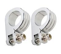 TOTMOX Abrazadera de montaje para motocicleta, soportes de protección de motor, estriberas de motocicleta de 38 mm, abrazaderas de clavija de pie de barra de choque de carretera de 1.5 pulgadas,