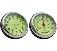 TOTMOX Automático luminoso para coche digital, termómetro de cuarzo, pinza/stick-on monitor 4 x 4 x 4 cm (1,57 x 1,57 x 1,57 x 1,57 in)