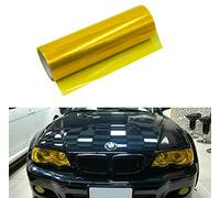 TOTMOX Car Light Film - Película de vinilo teñida para faros, luz trasera, luz antiniebla trasera, amarillo, 30 cm x 200 cm
