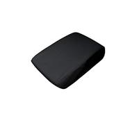 TOTMOX Cubierta de reposabrazos de la consola central de cuero de fibra ultrafina, M * az - da cx5 2018-2022 cubierta de la consola central con dobladillo negro/rojo cosido