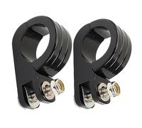 TOTMOX Estriberas de montaje para motocicleta, soportes de protección del motor, estribos de motocicleta de 38 mm, abrazaderas de clavija de pie de barra de choque de carretera, 1.5 pulgadas