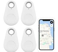 TOTMOX Localizador inteligente de llaves con Bluetooth, inalámbrico, con sensor de alarma, control remoto para localización de niños, carteras, equipaje, objetos, color blanco