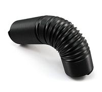 TOTMOX Tubo de manguera de inducción de entrada de alimentación de filtro de aire frío de 76 mm de 3 pulgadas, tubo de manguera flexible de fuelle de vacío de coche