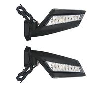 TOTMOX UTV - Espejos laterales con luz intermitente ámbar, espejos laterales todoterreno con luz LED, 2017-2020 compatibles con Can-Am Maverick X3 Turbo
