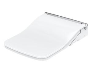 TOTO SW Washlet, asiento de inodoro multifuncional, con descarga automática, 391x579x108mm, diseño angular, CleanCase, anillo del asiento sin costuras, TCF804C2G