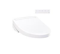 TOTO WASHLET S5 - Asiento de inodoro con bidé electrónico, alargado, algodón blanco