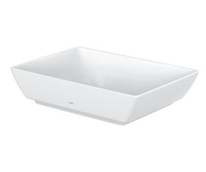 TOTO WU Lavabo sobre encimera, sin agujero para grifo, con rebosadero, 550x380mm, Cefiontect, L1735E
