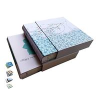TOTOCAN Álbum de fotos de 4 x 6 pulgadas, cada álbum de fotos tiene capacidad para hasta 200 fotos de 4 x 6 pulgadas, total 400 fotos, familia, viajes, álbum de fotos de bebé (flores y ciervos)