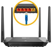 Totolink x2000r router de wifi wifi6 ax1500 dual band, 5x rj45 1000mb/s