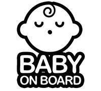 TOTOMO # ALI-020 Etiqueta adhesiva de bebé a bordo Signo de aviso de seguridad para autoventa - Seeling Baby Boy