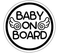 TOTOMO # ALI-022 Baby on Board Decal Sticker Signo de precaución de seguridad para Windows de coche - Baby Angel