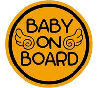 TOTOMO # ALI-024 Baby on Board Magnet Sticker Safety Precaution Sign para parachoques del coche - Baby Angel