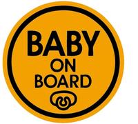 TOTOMO # ALI-025 Baby on Board Imán Sticker Safety Caution Sign para el parachoques del coche - Baby Pacifier