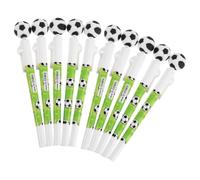 Totority 10 Piezas Bolígrafo Giratorio Forma de Fútbol de Plástico y Acero Inoxidable para Decoracion Colegio, Escritura Suave y Juguete Antiestrés para Estudiantes