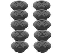 Totority 10 Piezas Tapón de Agujeros de Drenaje, Tapa del Orificio de Drenaje para Coche, Plástico Negro, Ajuste, Protección contra Barro y Agua, para Guardabarros y Faldón Lateral
