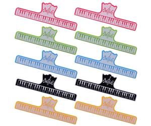 Totority 10 Unidades Soporte para Partituras de Piano Material Abs Antideslizante Base Giratoria 360 Grados Muelles Metálicos Elásticos y Diseño Portátil para Práctica y Audiciones