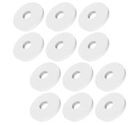 Totority 12 Piezas Ambientador Colgante para Coche, Recambios Redondos de Pe Blanco para Difusor de Aromaterapia, Decoración Funcional para Automóviles, Adecuado para Varios estilos