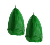 Totority 2 Piezas Bolsas de Pesca con Cordón Redes de Nylon Resistentes y Plegables Bolsas Portátiles para Captura de Peces Malla Fina para Pesca Deportiva y Supervivencia