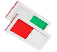 Totority 2 Piezas Señal de Ocupado Puerta del Baño, Señal de Privacidad de Control Deslizante Abierto, Pmma, Fácil de Instalar, Simple y Práctico, para Clínicas y Edificios de Servicio