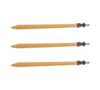 Totority 3 Piezas Pluma de Inmersión de Madera Plumas de Caligrafía Beige Hechas a Mano Ligera Agarre Cómodo para Caligrafía China y Japonesa, Estudiantes y Principiantes