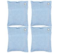 Totority 4piezas Bolsas de Activo de Bambú Desodorantes y Absorbedores de Humedad para Hogar Coche Armario y Mascotas Purificadores de Aire Naturales con Activado
