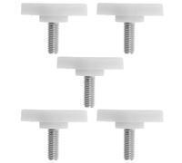 Totority 5 Piezas Tornillos de Soporte y Conexión para Maniquí de Medio Cuerpo, Hardware Estabilizador de Base Blanco de Plástico y Hierro, Ajuste Seguro para Tiendas de Ropa