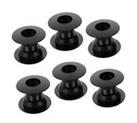 Totority 6 Juegos Tuercas de Cojinetes de Mesa de Futbolín Casquillos de Plástico para Futbolín de Mesa Negro Accesorios Mantenimiento y Diseño Portátil