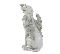 Totority Ángel Perro Conmemorativa Figura Realista de Resina Estatua para Jardín y Decoración de Césped para Memorial en Casa o Interiores