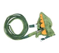 Totority Arnés Ajustable para Hurones y Mascotas Pequeñas, Correa Práctica de 1,2 M, Material Ligero y Cómodo, Diseño Verde Patrón de Dinosaurio para Paseo Seguro en Color Color Aleatorio