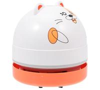 Totority Aspiradora de Mano Recargable por USB Limpiador de Polvo de Uñas Forma de Animal de Dibujos Animados Abs, 1200ma, Naranja, para Ventanas y Rincones