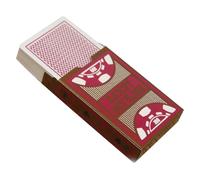 Totority Baraja de Cartas de PVC Rojo, Naipes de Plástico de Gran Tamaño, Juego Resistente para Póker, Bar y Fiestas, Barajador de Cartas de Mesa, Set para Juegos Familiares