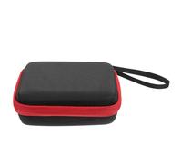 Totority Bolsa Organizadora para Púas de Guitarra Portátil Estuche de Nylon con Borde Rojo y Malla Negra Capacidad Amplia para Almacenamiento de Púas Viaje Compatible con Guitarras