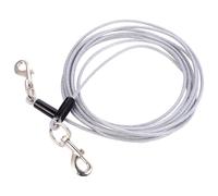 Totority Cadena para Perros Doble Cabeza 5mm X Acero Inoxidable Resistente Correa de Adiestramiento para Mascotas Tira Cuerda Fácil Manejo Uso Exterior Paseo Color Color Aleatorio