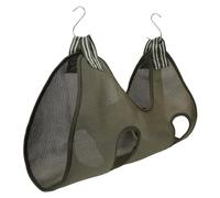 Totority Cama Elevada para Gatos y Perros Hamaca de Aseo Transpirable Tipo Jaula Color Verde Militar para Cuidado y Manicura, Cama Colgante Cómoda para Mascotas Pequeñas Interior y