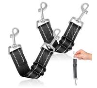 Totority Clips de Seguridad para Collar de Perro Doble Gancho, Conector de Correa Reflectante de Nylon Resistente, Extensión Corta para Perros Pequeños, Adecuado para Paseos y