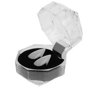 Totority Colmillos de Vampiro Falsos de Plástico Blanco, Accesorios de Halloween Resistentes Deformación, Diseño Realista para Cosplay y Fiestas de Navidad