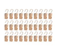 Totority Cortinas de Hierro Dorado Ganchos para Cortinas de Baño y Ventanas Hogar Resistentes 100 Clips Fácil Instalación y Desmontaje
