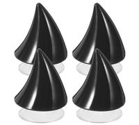 Totority Cuernos para Casco de Motocicleta Negro Plástico Ventosa | Personaliza Casco, Compatible Superficies Lisas, Limpieza Sencilla, Accesorio Decorativo para Moto
