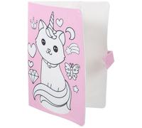 Totority Funda de Libro de Tela Cubierta de Libro Lavable A5 Algodón y Lino Rojo para Cuaderno Uso Escolar Oficina