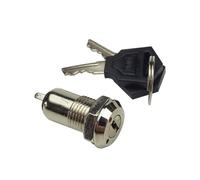 Totority Interruptor de Encendido Llave de Metal Plata para Activación de Puerta de Garaje y Protección de Sistema de Seguridad Dos Llaves Reversibles Dobles