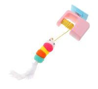 Totority Juguete Eléctrico Retráctil Automático para Gatos, Colgante para Puerta Ajustable, Motor Silencioso, Color Rosa, 1 Unidad, Juguete Interactivo para Interiores Que Estimula