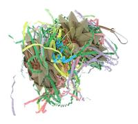 Totority Juguete Masticable para Loros Medianos Doble Capa, Colgante para Jaula, Material Duradero Resistente a Mordeduras, Juguete para Pájaros para Masticar y Buscar Comida, Suministro