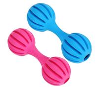 Totority Juguetes para Perros Masticables de Goma Duradera, 2 Piezas Lineales Campanas Que Suenan, Resistentes al Desgaste, Tamaño Mediano, Colores Surtidos para Limpieza Estilo