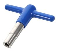 Totority Llave de Batería con Funda de Silicona Azul en Forma de T Aleación de Zinc Herramienta Flexible para Afinador de Teclas de Batería Adecuado para Principiantes