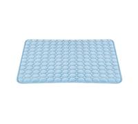 Totority Manta Refrescante para Mascotas Azul 50x40 Cm, Tapete Autoenfriante Transpirable de Seda de Hielo para Perros y Gatos, Cama Ligera y Portátil para Verano Interiores y Exteriores