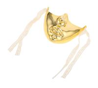 Totority Máscara de Plástico Steampunk de Media Cara Dorada Reutilizable Elegante y Fácil de Usar para Fiesta de Carnaval y Baile de Mascarada