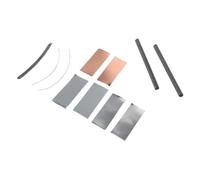 Totority Materiales Electroquímicos para Pruebas Electrodos de Grafito, Metal de Zinc, Hierro y Estaño, Ideales para Clases de Física y Kits Stem Educativos