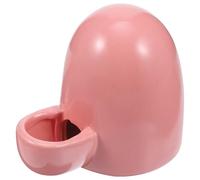 Totority Mini Dispensador de Agua en Cerámica Rosa para Pequeñas Dispositivo Seguro Que Previene Vuelcos, Adecuado para Viajes Hurones y