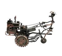 Totority Modelo de Tractor Coleccionable Retro de Hierro Forjado Escultura Artística para Decoración del Hogar y Accesorios de Escritorio Creativos